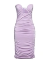 Vicolo Woman Midi Dress Light Purple Size M Viscose, Elastane