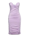 Vicolo Woman Midi Dress Light Purple Size S Viscose, Elastane