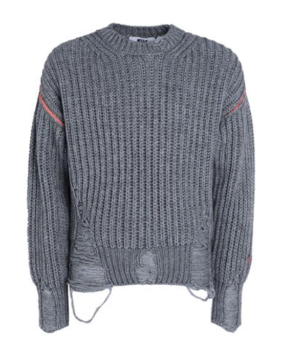 Msgm Man Sweater Grey Size Xl Acrylic, Wool, Alpaca Wool