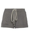 Rick Owens Woman Shorts & Bermuda Shorts Dove Grey Size S Cashmere, Elastane, Wool