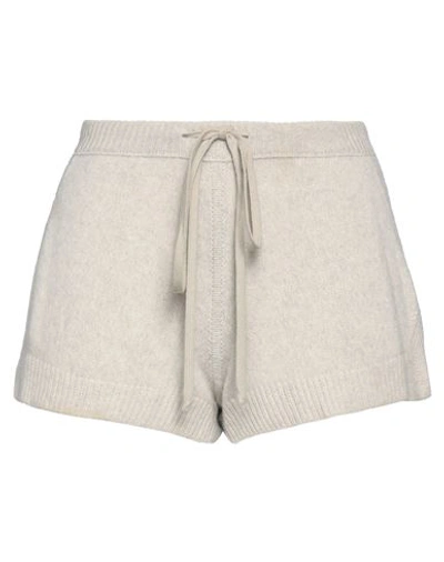 Rick Owens Woman Shorts & Bermuda Shorts Beige Size S Cashmere, Elastane, Wool
