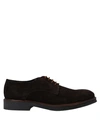 BRAWN'S BRAWN'S MAN LACE-UP SHOES DARK BROWN SIZE 7 SOFT LEATHER