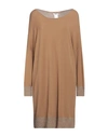 Pour Moi Woman Mini Dress Camel Size L Polyamide, Viscose In Beige