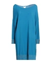 Pour Moi Woman Mini Dress Azure Size L Polyamide, Viscose In Blue