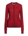 Dolce & Gabbana Woman Cardigan Brick Size 8 Cashmere, Silk In Red