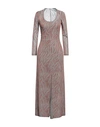 Dimora Woman Maxi Dress Rust Size 4 Viscose, Polyamide, Polyester In Red