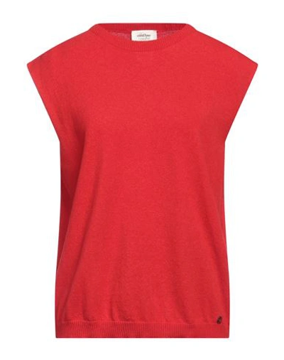 Ottod'ame Woman Sweater Red Size 8 Merino Wool, Viscose, Polyamide, Cashmere