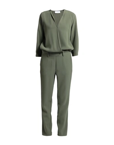 Soallure Woman Jumpsuit Military Green Size 8 Polyester