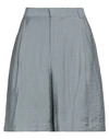 Elvine Woman Shorts & Bermuda Shorts Slate Blue Size 00 Viscose, Polyester