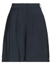 Elvine Woman Shorts & Bermuda Shorts Midnight Blue Size 2 Viscose, Polyester