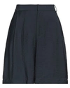 Elvine Woman Shorts & Bermuda Shorts Midnight Blue Size 0 Viscose, Polyester