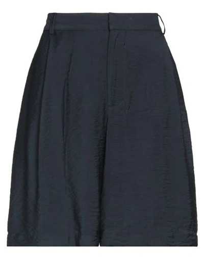 Elvine Woman Shorts & Bermuda Shorts Midnight Blue Size 2 Viscose, Polyester