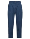 En Avance Man Pants Navy Blue Size 30 Cotton, Polyester, Elastane