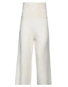 Fabiana Filippi Woman Pants Cream Size 6 Merino Wool, Silk, Cashmere, Alpaca Wool, Polyester In White