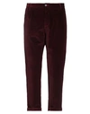Squad² Man Pants Burgundy Size 34 Cotton, Elastane In Red