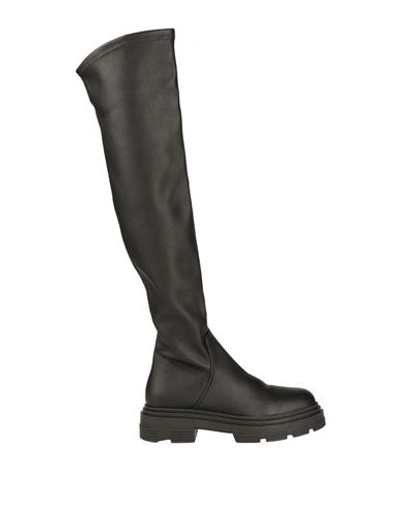 Le Pepite Woman Knee Boots Black Size 11 Soft Leather
