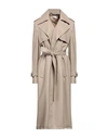 Maria Vittoria Paolillo Mvp Woman Coat Beige Size 4 Polyurethane In Beige