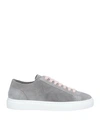Doucal's Woman Sneakers Grey Size 8 Leather