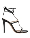 Maria Vittoria Paolillo Mvp Woman Sandals Black Size 9 Soft Leather