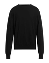 Oamc Man Sweater Black Size L Wool, Cotton