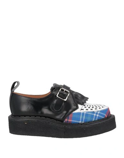 Comme Des Garçons Charles Jeffrey Loverboy X George Cox Man Loafers Black Size 12 Soft Leather, Textile Fibers