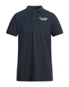 Cavalli Class Man Polo Shirt Navy Blue Size L Cotton