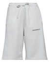 Hinnominate Woman Shorts & Bermuda Shorts Light Grey Size M Cotton In Grey