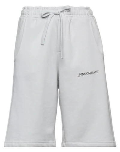 Hinnominate Woman Shorts & Bermuda Shorts Light Grey Size M Cotton