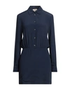 Semicouture Woman Mini Dress Midnight Blue Size 2 Acetate, Silk