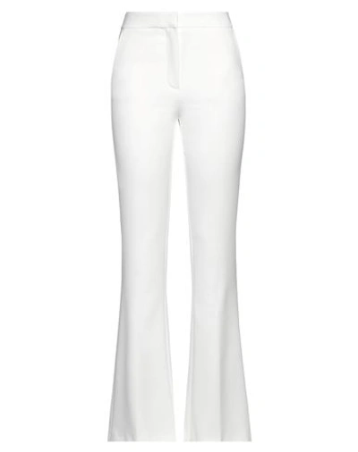 Simona Corsellini Woman Pants Ivory Size 6 Polyester, Viscose, Cotton, Elastane In White