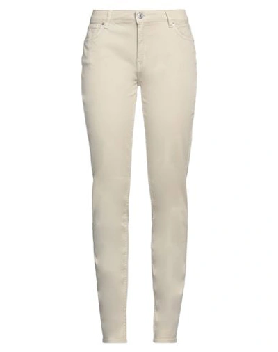 Trussardi Woman Pants Beige Size 29 Cotton, Elastane