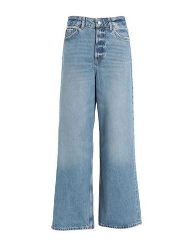 Jjxx By Jack & Jones Woman Jeans Blue Size 28w-30l Cotton, Recycled Cotton