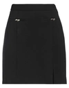 Liu •jo Woman Mini Skirt Black Size 4 Viscose, Polyamide, Elastane