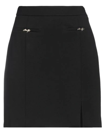 Liu •jo Woman Mini Skirt Black Size 4 Viscose, Polyamide, Elastane In Black