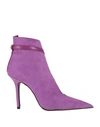 Islo Isabella Lorusso Woman Ankle Boots Purple Size 11 Textile Fibers