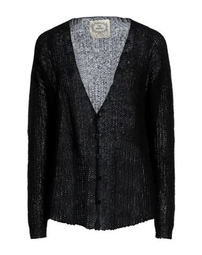 Pink Memories Woman Cardigan Black Size 2 Acrylic, Mohair Wool, Polyamide, Wool In Black