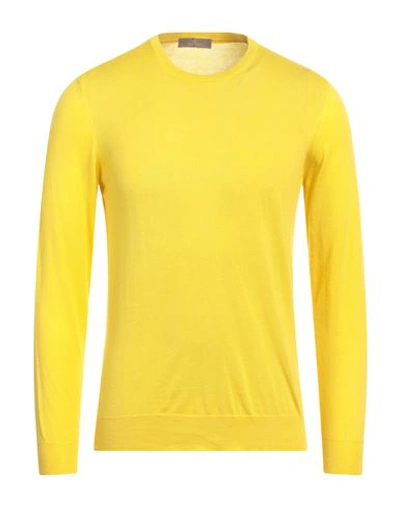 Cruciani Man Sweater Yellow Size 44 Cotton