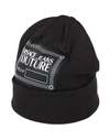 Versace Jeans Couture Woman Hat Black Size Onesize Acrylic, Wool In Black