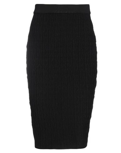 Marciano Woman Midi Skirt Black Size S Viscose, Polyamide, Elastane