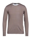 Drumohr Man Sweater Dove Grey Size 40 Silk