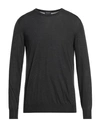 Drumohr Man Sweater Steel Grey Size 42 Silk