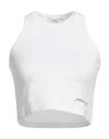 Hinnominate Woman Top White Size M Cotton, Elastane