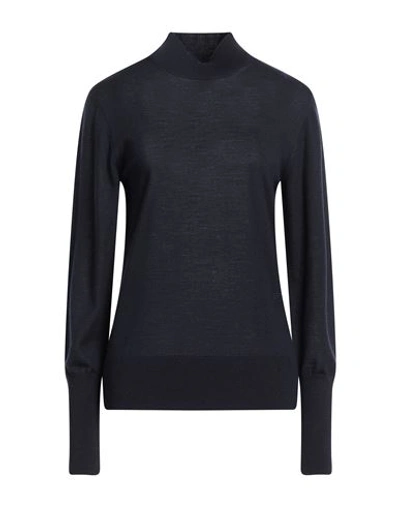 Erika Cavallini Woman Turtleneck Midnight Blue Size L Virgin Wool