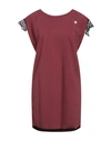 Mangano Woman Short Dress Burgundy Size 4 Cotton In Red