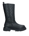 Evaluna Woman Knee Boots Black Size 10 Soft Leather In Black