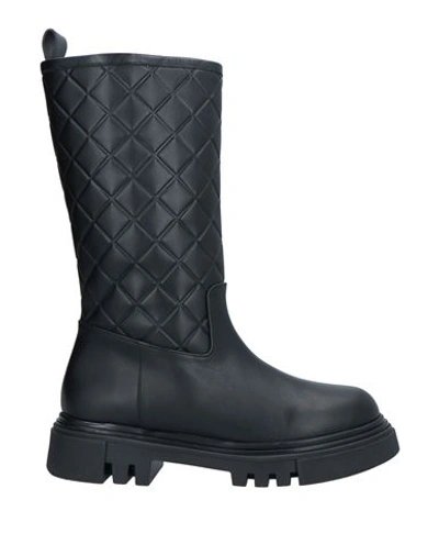Evaluna Woman Knee Boots Black Size 10 Soft Leather