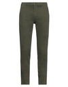 Cruna Man Pants Military Green Size 32 Cotton, Elastane