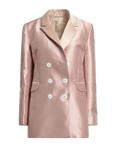 Vanessa Cocchiaro Woman Blazer Light Pink Size 6 Polyester, Acetate