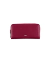 Pineider Woman Wallet Garnet Size - Soft Leather In Red