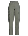 Jjxx By Jack & Jones Woman Pants Military Green Size S Cotton, Elastane